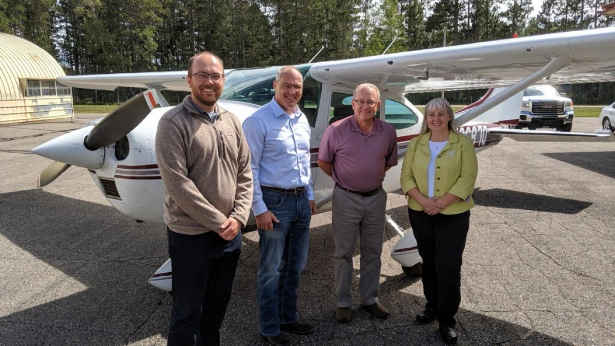 Congressman Stauber at Bemidji Regional Airport
