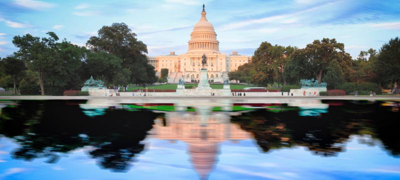 U.S. Capitol Building and Reflecting Pool