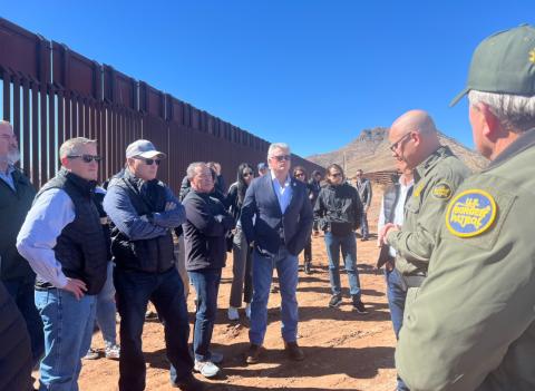 briefing with Border Patrol