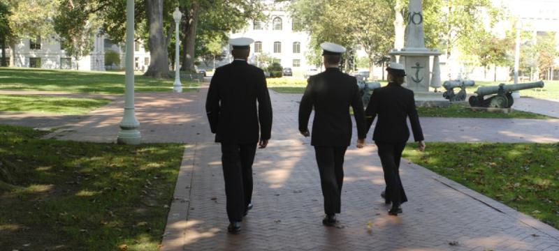 Naval Academy students in Annapolis