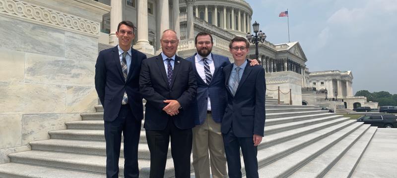 Congressman Stauber with interns