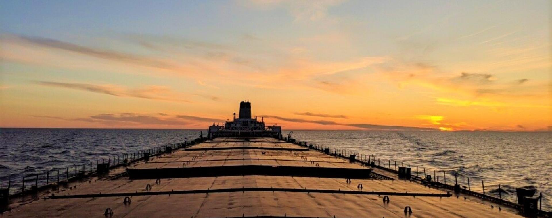 ship deck and lake